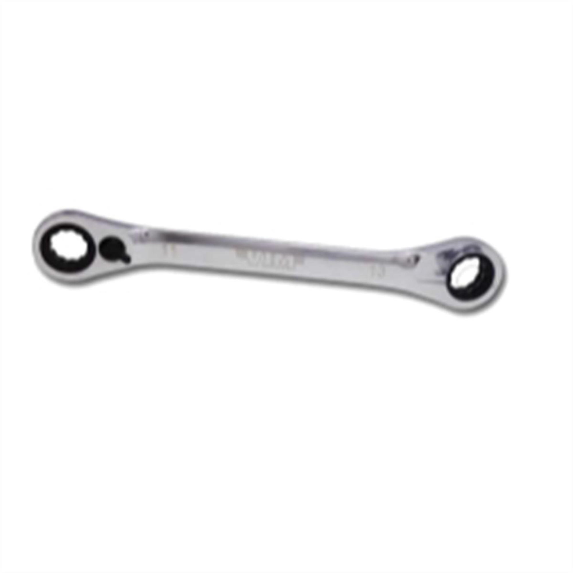 VIM Tools Dual Drive Ratchet — 11mm & 13mm, 72 Teeth, F/R Offset Double Box, Model# VIMRW1113